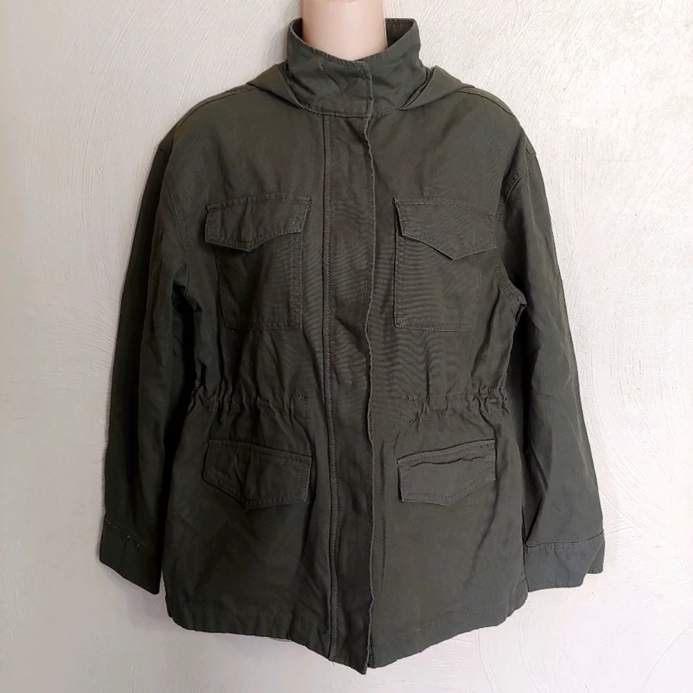 Universal Thread Olive Green Anorak Utility Jacket Size Women's XS Like NEW